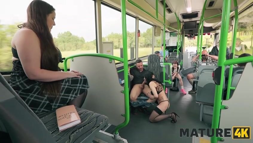Vitoria Vonteese's Hot Public Sex in a Bus with a Big Cock - Mature Hardcore Action