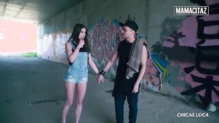 Evelina Darling and Nikolas Enjoy Wild Outdoor Sex in Abandoned Building