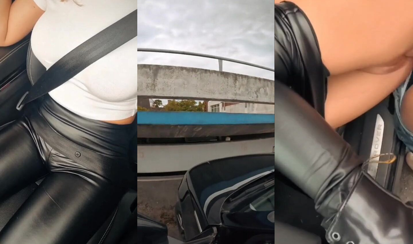 Fitcouplex gets dicked down in the car on the way to a family dinner.