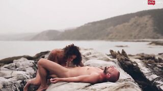 Sensual Beach Encounter with German Amateur Couple Enjoying Outdoor Passion