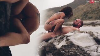 Sensual Beach Encounter with German Amateur Couple Enjoying Outdoor Passion