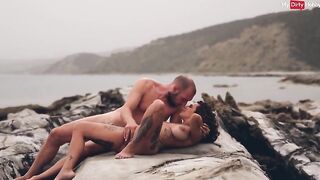 Sensual Beach Encounter with German Amateur Couple Enjoying Outdoor Passion