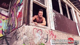 Candy Alexa's Risky Public Encounter in an Abandoned Location with a Curvy Babe