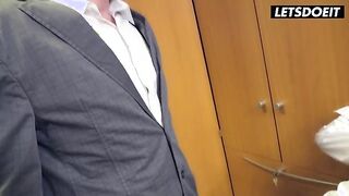 Luisa Seduces Her Worker in an Office Affair - Hardcore Role Play with Deepthroat Action