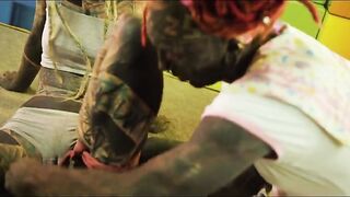 Learn Shibari with a Frog Tie Tutorial Featuring a Tattooed Blonde in a Bondage Workshop
