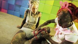 Learn Shibari with a Frog Tie Tutorial Featuring a Tattooed Blonde in a Bondage Workshop