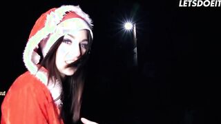 Lullu Gun Picks Up Amateur Guys For Hard Christmas Sex - LETSDOEIT