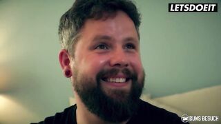 Busty German Pornstar Sina Velvet Prepares Her Pussy To Be Fucked By A Fan - LETSDOEIT