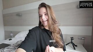 He fucks me in El Arenal, Mallorca. The chambermaid disturbs us, but he continues to fuck me. Vlog