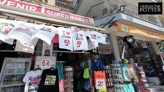 He fucks me in El Arenal, Mallorca. The chambermaid disturbs us, but he continues to fuck me. Vlog