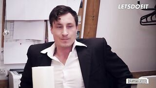 Busty Secretary Roxxy X Kinky Fuck With Boss - LETSDOEIT