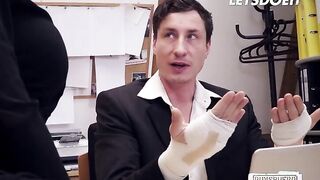 Busty Secretary Roxxy X Kinky Fuck With Boss - LETSDOEIT