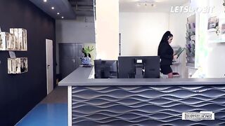 Busty Secretary Jacky Lawless Fucks Boss After She Seduces Him - LETSDOEIT
