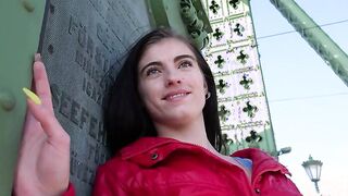 GERMAN SCOUT - Skinny Tall Teen Lana Lenani with long legs and Hair at Casting Fuck