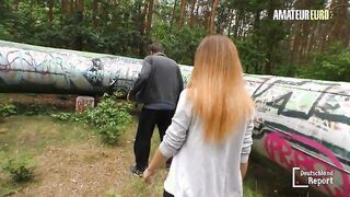 Lullu Gun Has Crazy Fun Outdoors In The Bushes - AMATEUR EURO