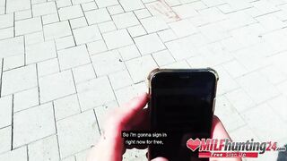 Sarah Kay gets boned in a Berlin park! MILFHUNTING24