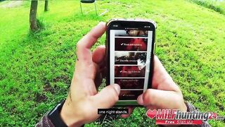 Sarah Kay gets boned in a Berlin park! MILFHUNTING24