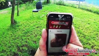 Sarah Kay gets boned in a Berlin park! MILFHUNTING24