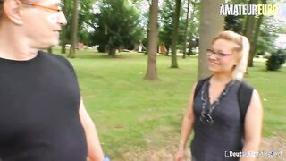 DEUTSCHLANDREPORT - Mature Lady Eats Cum After Amazing Amateur Sex - AMATEUREURO