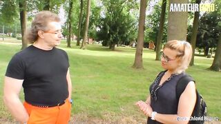 DEUTSCHLANDREPORT - Mature Lady Eats Cum After Amazing Amateur Sex - AMATEUREURO