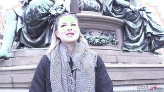 GERMAN SCOUT - German Gamer Girl Mia Minou Pickup for Casting Fuck in Munich