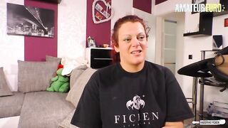 HAUSFRAU FICKEN - Alternative German Amateur Gets Her Pussy Railed By Short King - AMATEUR EURO