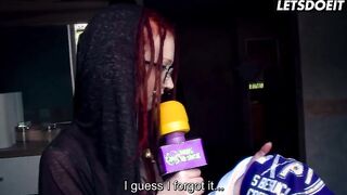 Alternative German Reporter Jezzicat Gets Banged By Mature Man - LETSDOEIT