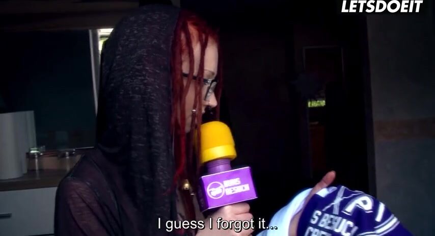 Alternative German Reporter Jezzicat Gets Banged By Mature Man - LETSDOEIT