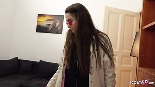 GERMAN SCOUT - Inked next Generation College Girl Jess Mori Pickup for Casting Fuck