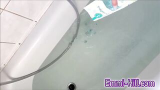 EmmiHill's Solo Masturbation with Toys: Squirting Skinny Teen in HD