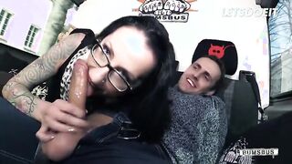 Hot MILF Stella Star Eats Cum After Rough Fuck On Backseat - LETSDOEIT