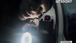 Sexy Slut Scarlett Rose Fucks BBC In The Bus - LETSDOEIT