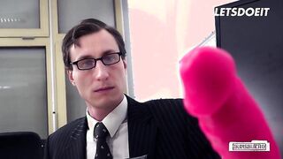 German Secretary Victoria Pure Sucks Her Boss' Fat Cock - LETSDOEIT