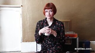 Ersties - Hot Redhead Films Her First Solo Video