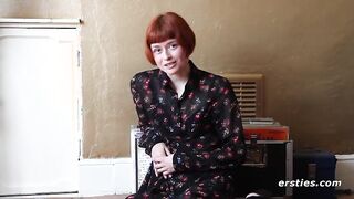Ersties - Hot Redhead Films Her First Solo Video