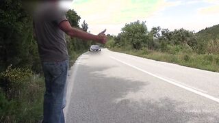 OMG!!!! STRANGER COCK JERKED OFF IN PUBLIC!