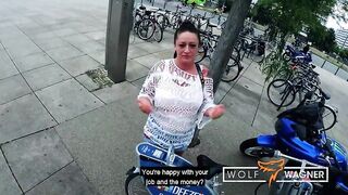 POV ALERT!! Watch me fuck this CHUBBY MILF in PUBLIC and on my COUCH: Adrienne Kiss - WolfWagnerCom