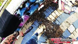 Milf Hunter dicks Julia Exclusiv in the ass and cums on her butt! milfhunting24