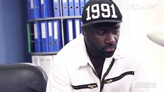 Manu Magnum's Secretary Gets Ravaged by BBC Janitor in Kinky Office Encounter