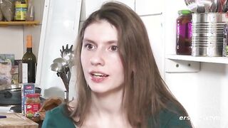 Brunette Beauty Explores Pleasure in Berlin with Vibrating Dildo and Solo Fun