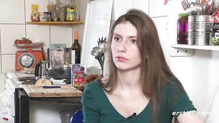 Brunette Beauty Explores Pleasure in Berlin with Vibrating Dildo and Solo Fun