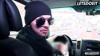 Josy Black Takes Rough Anal Pounding in the Backseat of a Cab with Pint Eastwood