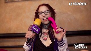 Jezzicat Enjoys Deep Bathroom Pleasure with Conny Dachs' Big Cock in Hardcore Scene