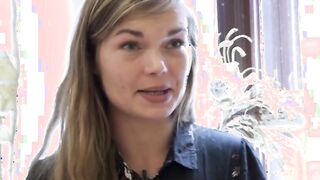 Ersties: Danish Babe Toys Her Hairy Pussy With a Glass Dildo