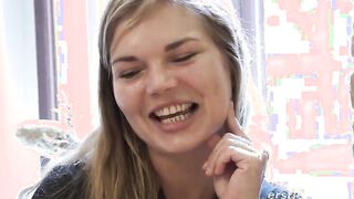 Ersties: Danish Babe Toys Her Hairy Pussy With a Glass Dildo