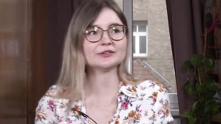 Ersties: Blonde college student sensual masturbation session
