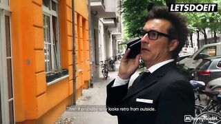 Barbara Bieber Relieves Businessman Of Stress in Horny Hostel Full Scene