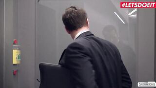 Vanda Angel Seduces Nerdy New Guy for Hard Office Sex in Reality Scene