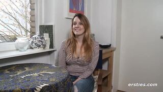 Ersties: Sexy Babe Masturbates To a Hot Scene On Our Site