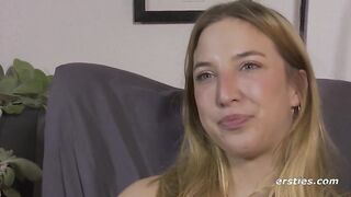 Ersties: Passionate German blonde masturbates on cam